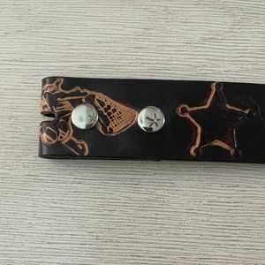 Brown Bonded Leather Belt